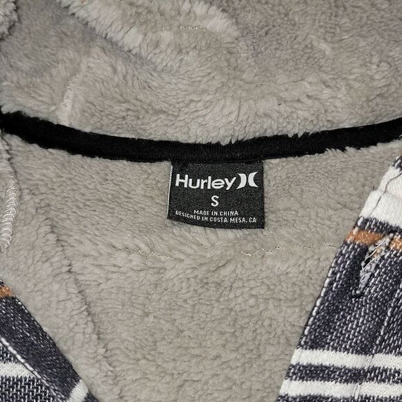 Hurley Modern Surf Poncho Surfer Sherpa Hoodie NWOT Size S Small - Picture 6 of 13